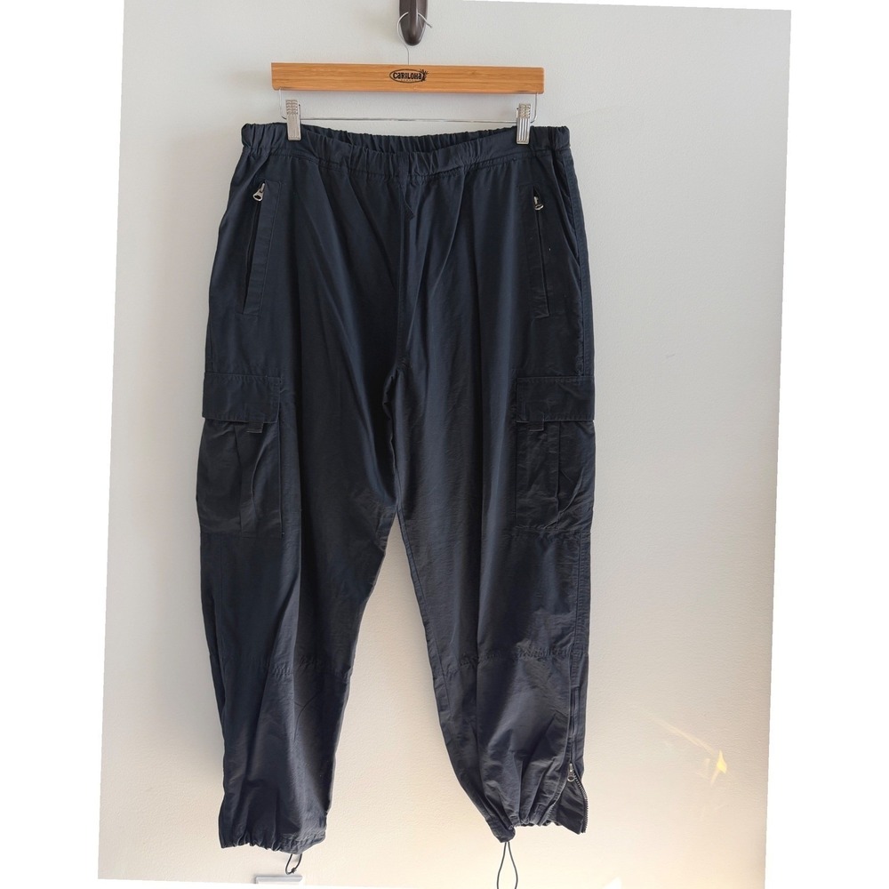 Outer Rim Cargo Mens Pants Black Nylon Gorpcore Streetwear Joggers Large